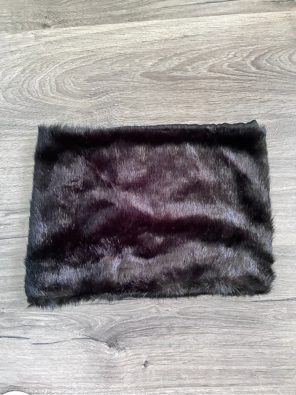 Simply Vera Vera Wang Black Faux Fur Neck Cowl